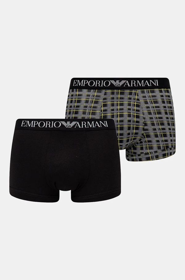 Emporio Armani Underwear Boksarice Emporio Armani Underwear 2-pack moške, črna barva, 111210 4F504