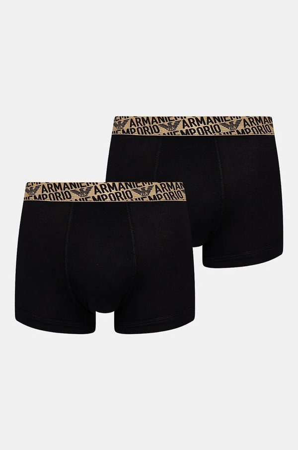 Emporio Armani Underwear Boksarice Emporio Armani Underwear 2-pack moške, črna barva, 111210 4F598