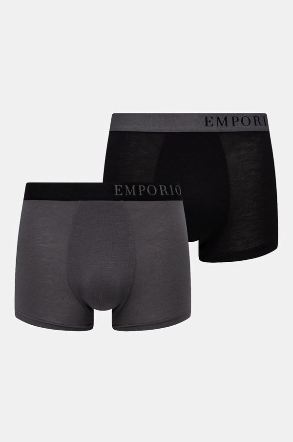 Emporio Armani Underwear Boksarice Emporio Armani Underwear 2-pack moške, črna barva, 111210 4F733