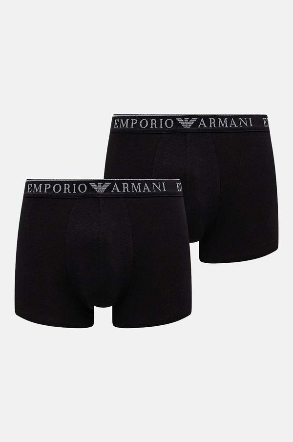 Emporio Armani Underwear Boksarice Emporio Armani Underwear 2-pack moške, črna barva, 111769 4F720