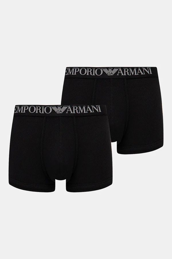 Emporio Armani Underwear Boksarice Emporio Armani Underwear 2-pack moške, črna barva, 112023 4R502