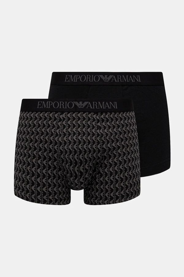 Emporio Armani Underwear Boksarice Emporio Armani Underwear 2-pack moške, črna barva, EM001014 AF10797