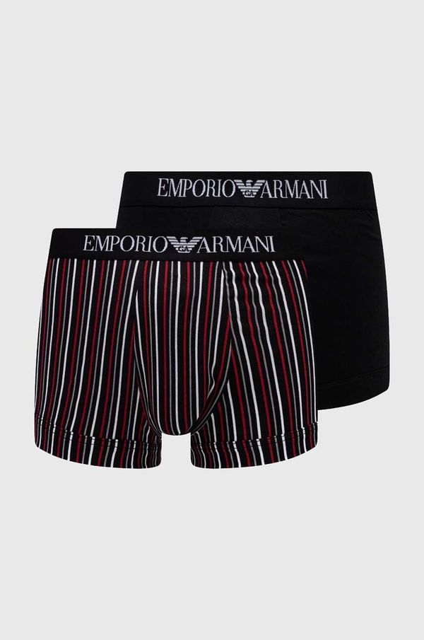 Emporio Armani Underwear Boksarice Emporio Armani Underwear 2-pack moške, rdeča barva 111210 4R504