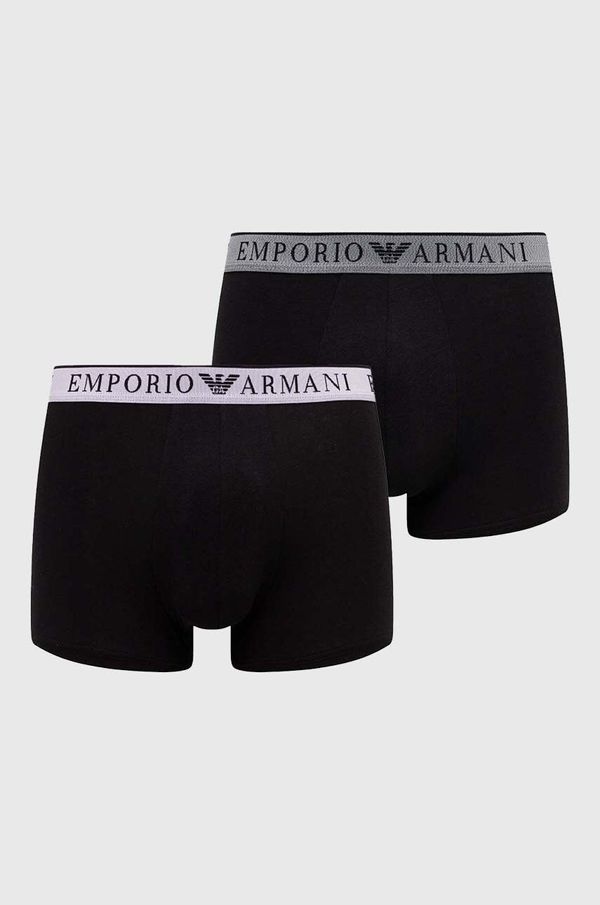 Emporio Armani Underwear Boksarice Emporio Armani Underwear 2-pack moški, črna barva