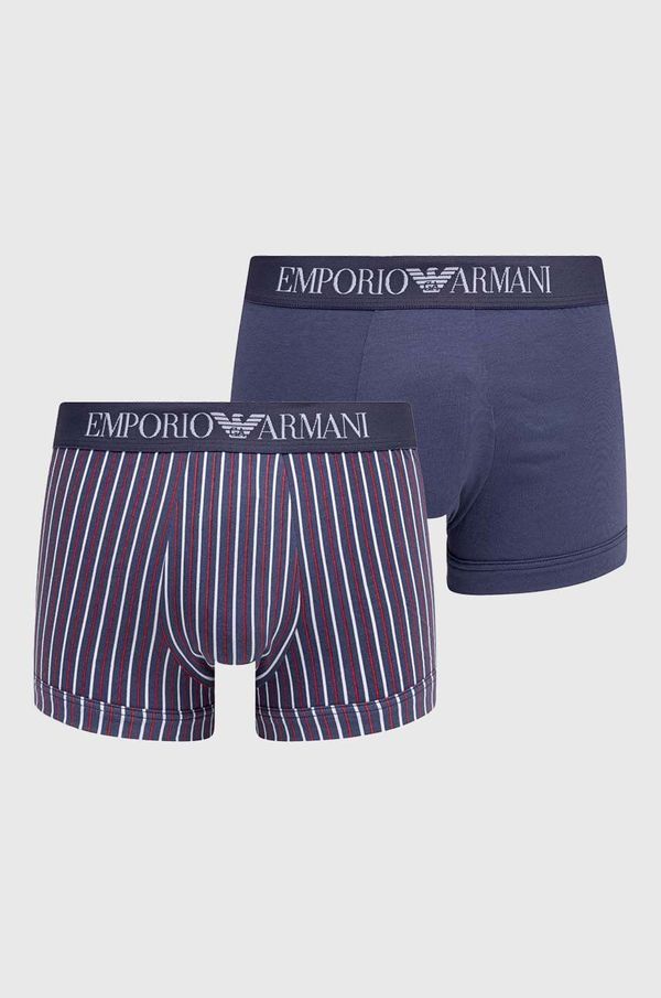 Emporio Armani Underwear Boksarice Emporio Armani Underwear 2-pack moški, mornarsko modra barva