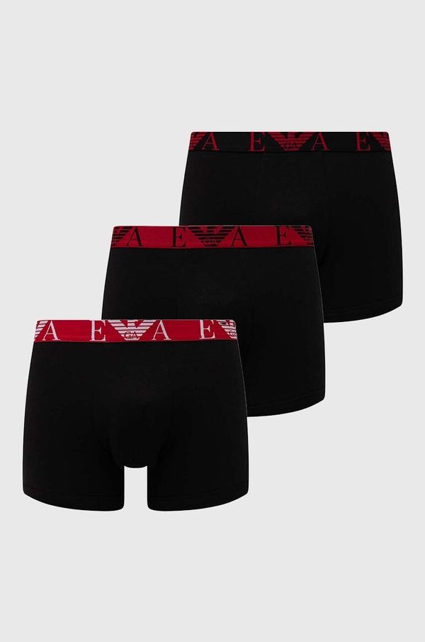 Emporio Armani Underwear Boksarice Emporio Armani Underwear 3-pack moške, črna barva, 111473 4F715