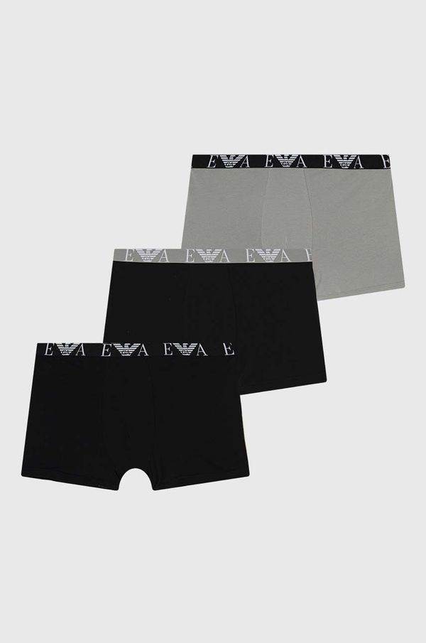 Emporio Armani Underwear Boksarice Emporio Armani Underwear 3-pack moške, črna barva 111473 4R715