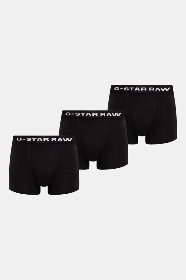 G-Star Raw Boksarice G-Star Raw 3-pack moške, črna barva, D23771-D516