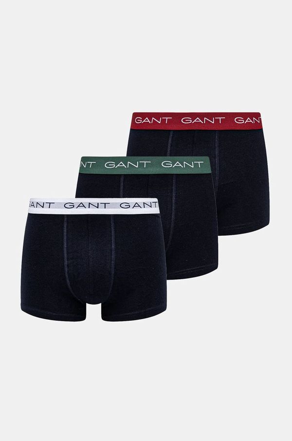 Gant Boksarice Gant 3-pack moške, mornarsko modra barva, 902443003