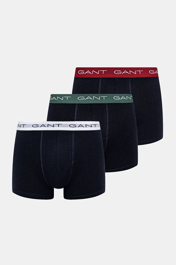 Gant Boksarice Gant 3-pack moške, mornarsko modra barva, 902443004