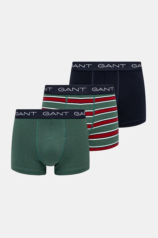 Gant Boksarice Gant 3-pack moške, mornarsko modra barva, 902443033