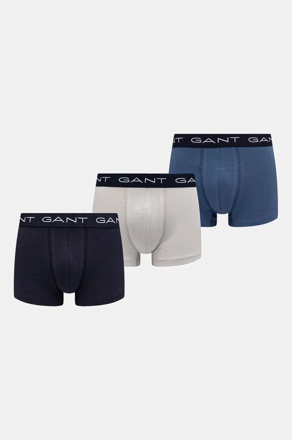 Gant Boksarice Gant 3-pack moške, siva barva, 902433003