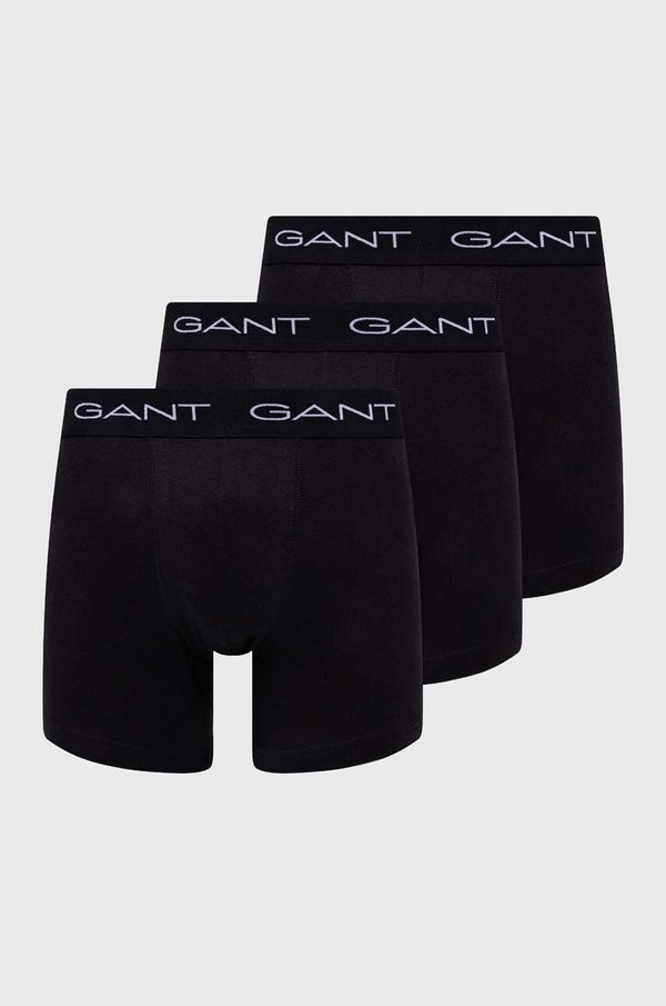 Gant Boksarice Gant 3-pack moški, črna barva