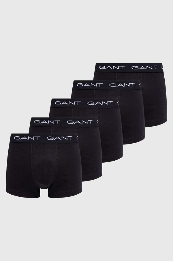 Gant Boksarice Gant 5-pack moški, črna barva