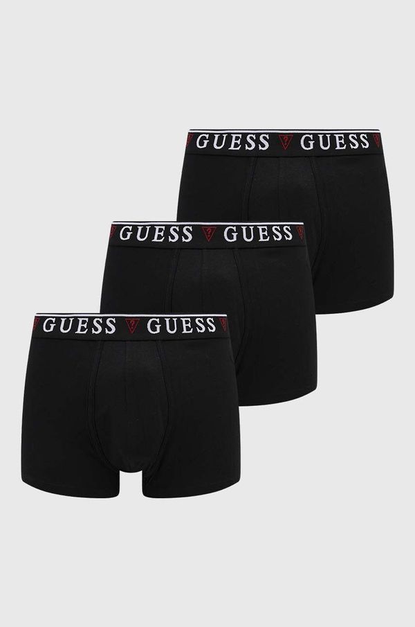 Guess Boksarice Guess 3-pack moški, črna barva