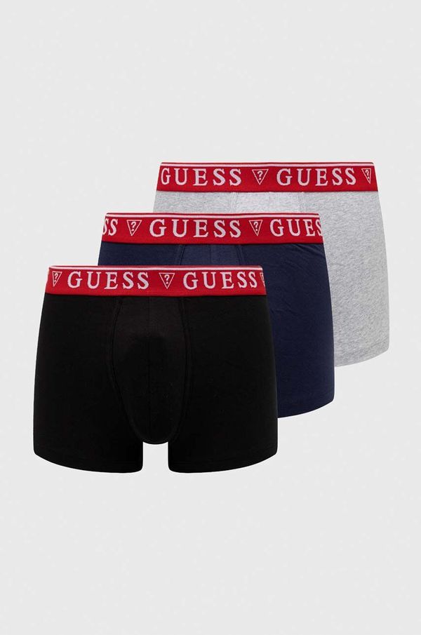 Guess Boksarice Guess 3-pack moški, siva barva