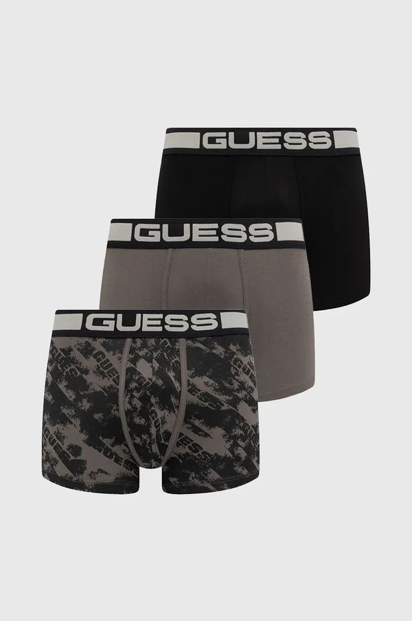 Guess Boksarice Guess JOE 3-pack moške, črna barva, U4BG05.K6YW1