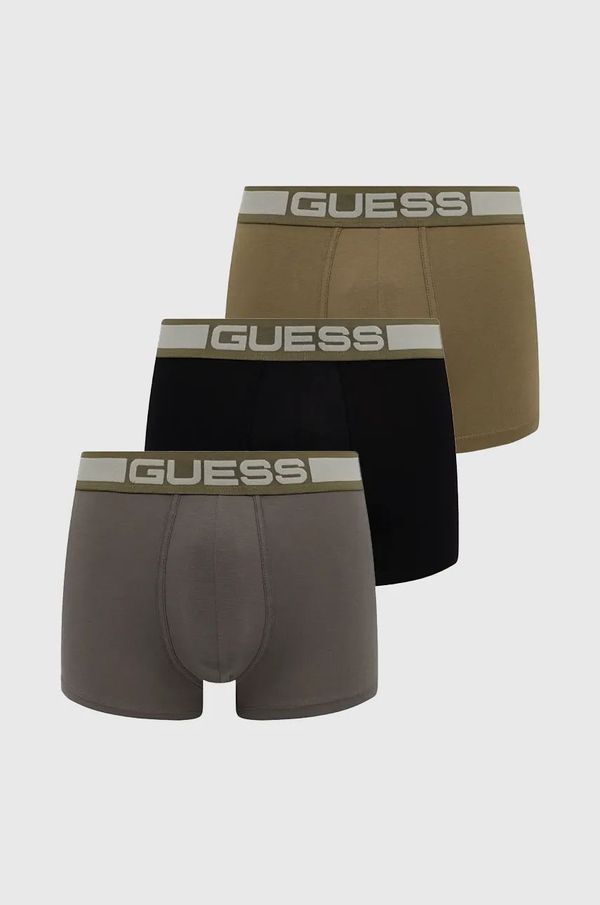 Guess Boksarice Guess JOE 3-pack moške, zelena barva, U4BG03.K6YW1