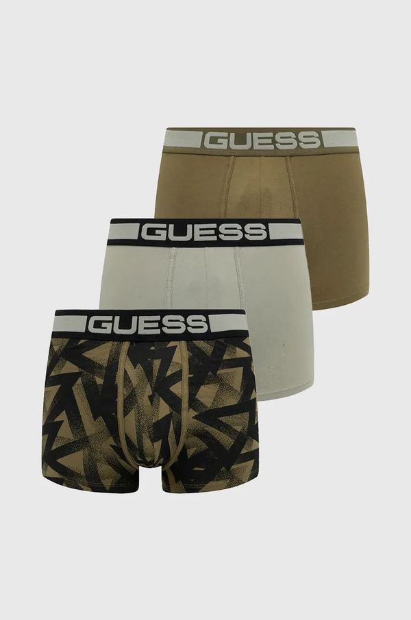 Guess Boksarice Guess JOE 3-pack moške, zelena barva, U4BG05.K6YW1