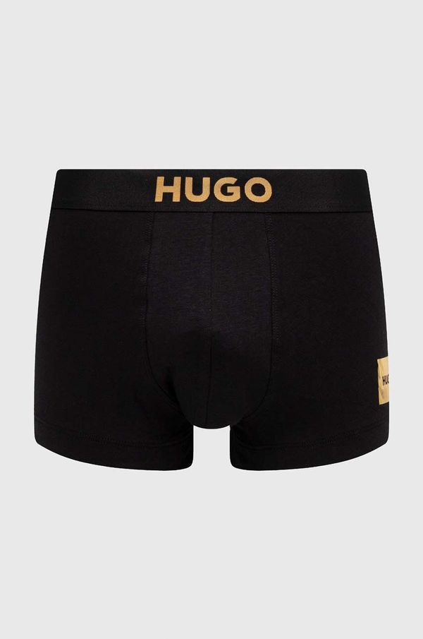 Hugo Boksarice in nogavice HUGO moški, črna barva