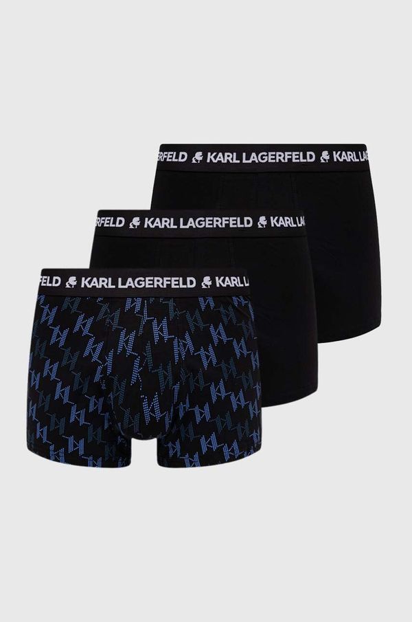 Karl Lagerfeld Boksarice Karl Lagerfeld 3-pack moške, črna barva, 245M2113