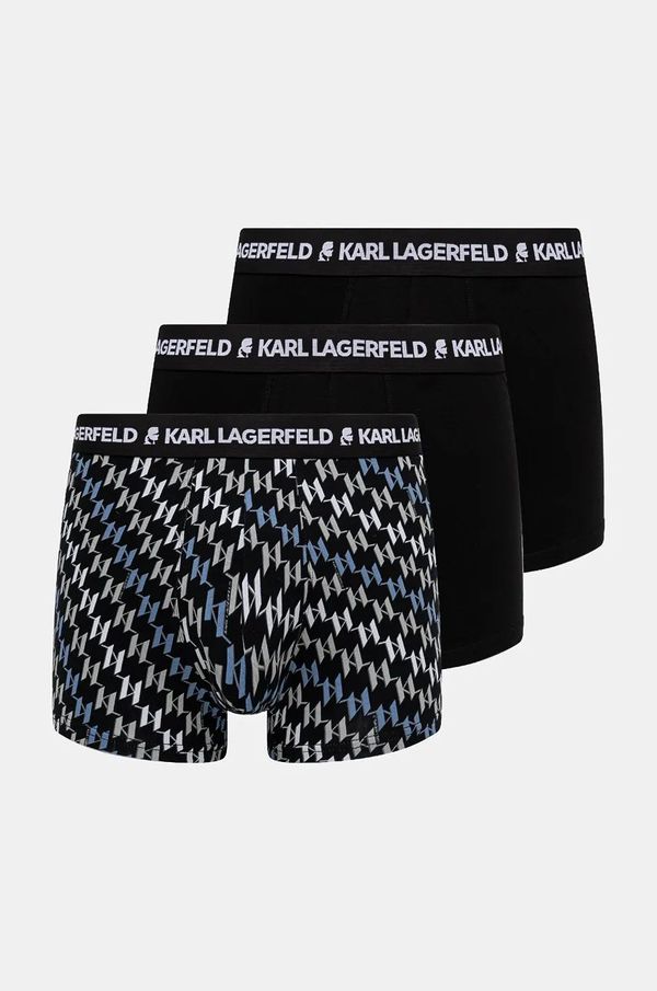 Karl Lagerfeld Boksarice Karl Lagerfeld 3-pack moške, črna barva, 246M2100