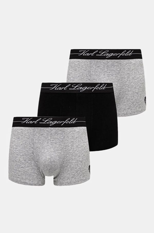 Karl Lagerfeld Boksarice Karl Lagerfeld 3-pack moške, črna barva, A1M47072