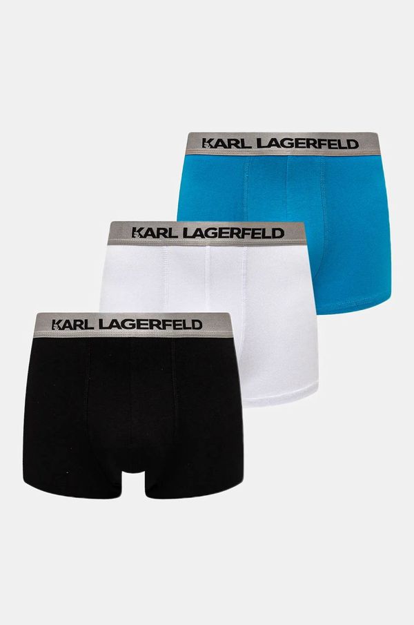 Karl Lagerfeld Boksarice Karl Lagerfeld 3-pack moške, siva barva, A1M47020