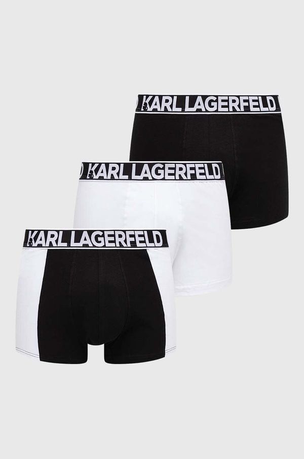 Karl Lagerfeld Boksarice Karl Lagerfeld 3-pack moški, črna barva