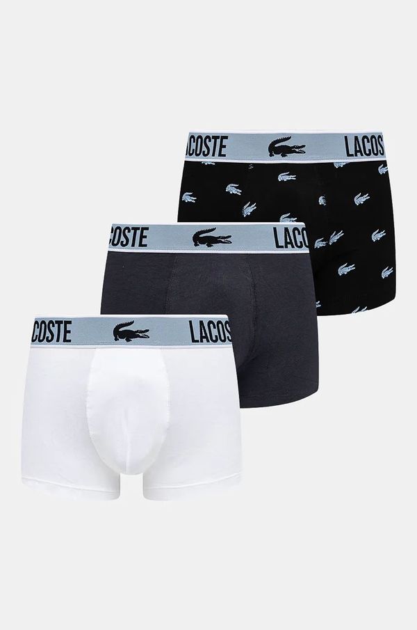 Lacoste Boksarice Lacoste 3-pack moške, bela barva, 5H5152