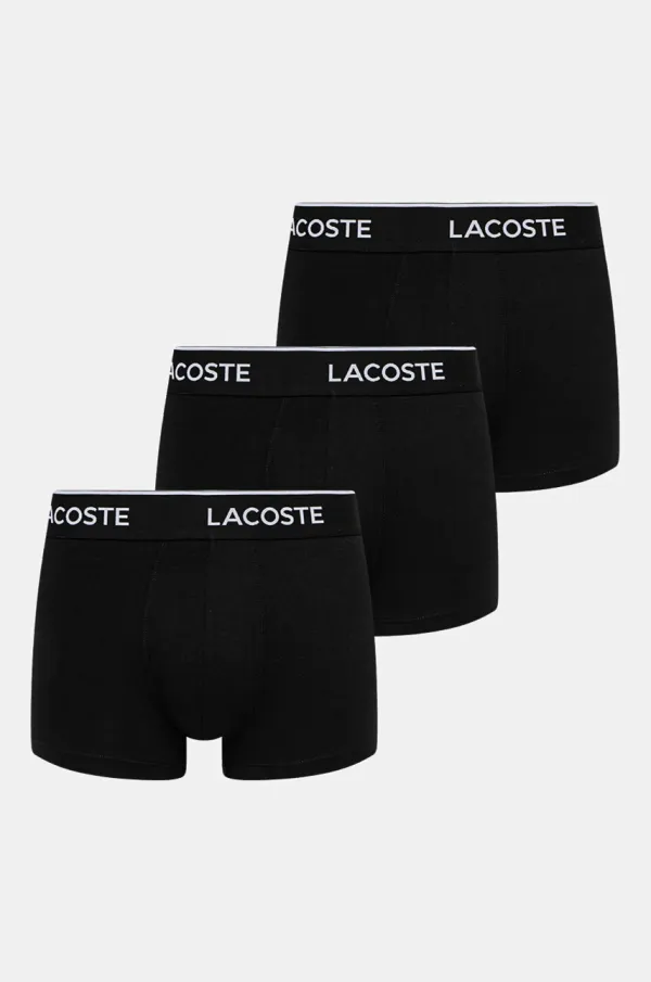 Lacoste Boksarice Lacoste 3-pack moške, črna barva, 5H1300