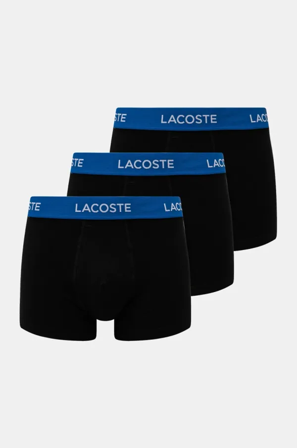 Lacoste Boksarice Lacoste 3-pack moške, črna barva, 5H8387