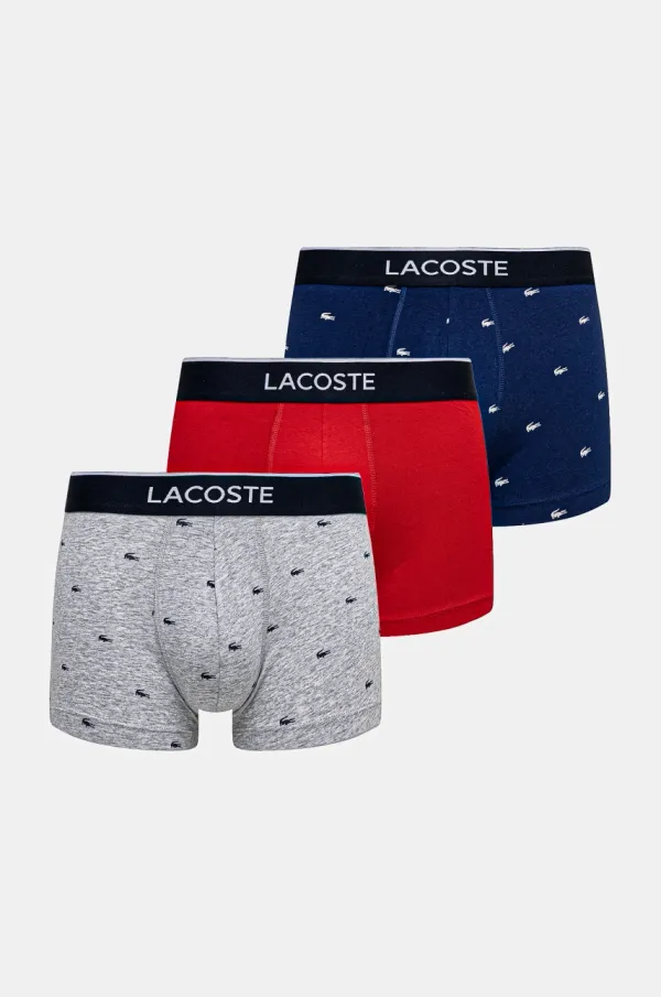 Lacoste Boksarice Lacoste 3-pack moške, mornarsko modra barva, 5H1299