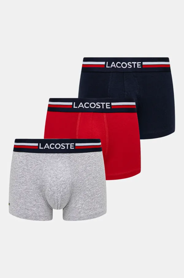 Lacoste Boksarice Lacoste 3-pack moške, mornarsko modra barva, 5H2390