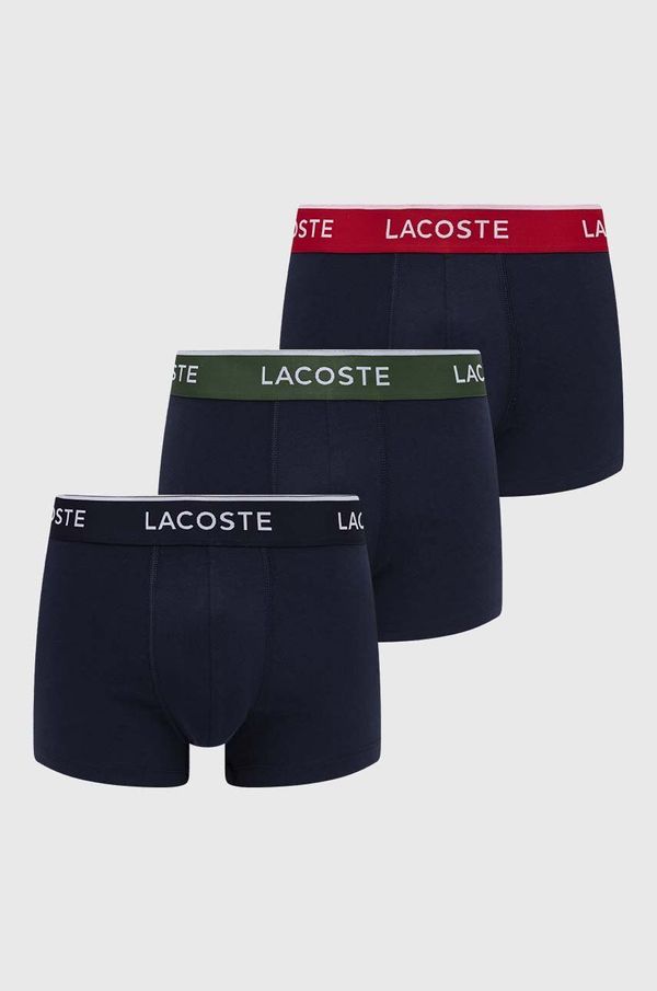 Lacoste Boksarice Lacoste 3-pack moške, mornarsko modra barva, 5H3401T