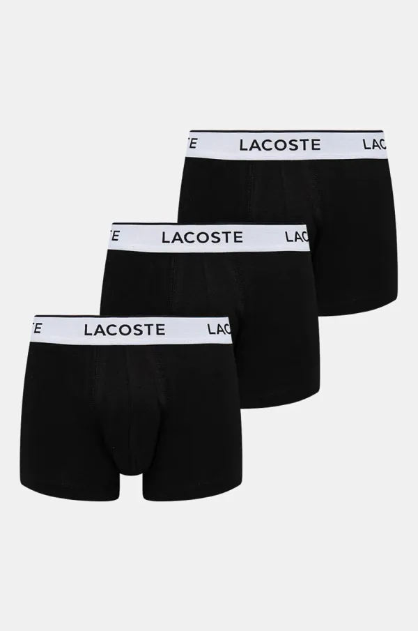 Lacoste Boksarice Lacoste 3-pack moške, siva barva, 5H2392
