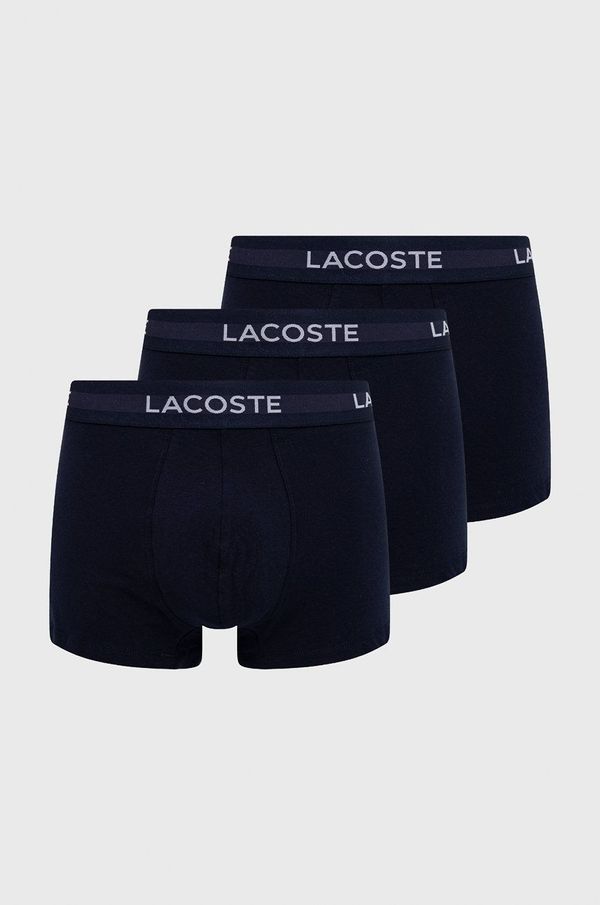 Lacoste Boksarice Lacoste 3-pack moški, mornarsko modra barva