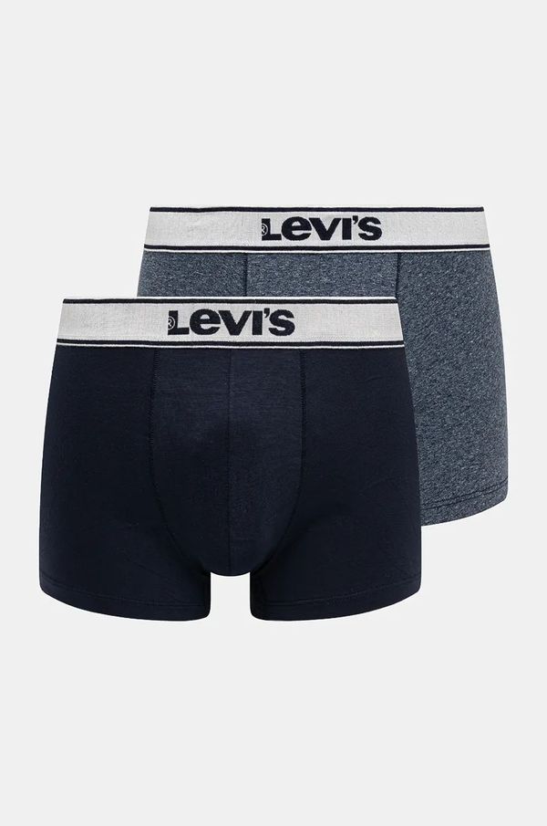 Levi's Boksarice Levi's 2-pack moške, mornarsko modra barva, 37149-0935