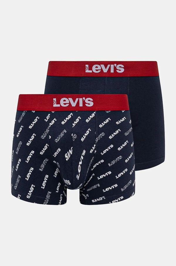 Levi's Boksarice Levi's 2-pack moške, mornarsko modra barva, 37149-0973