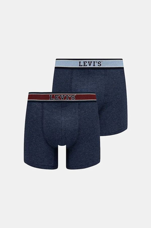 Levi's Boksarice Levi's 2-pack moške, mornarsko modra barva, 37149-1020