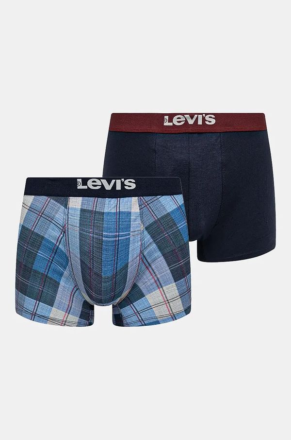 Levi's Boksarice Levi's 2-pack moške, mornarsko modra barva, 37149-1022