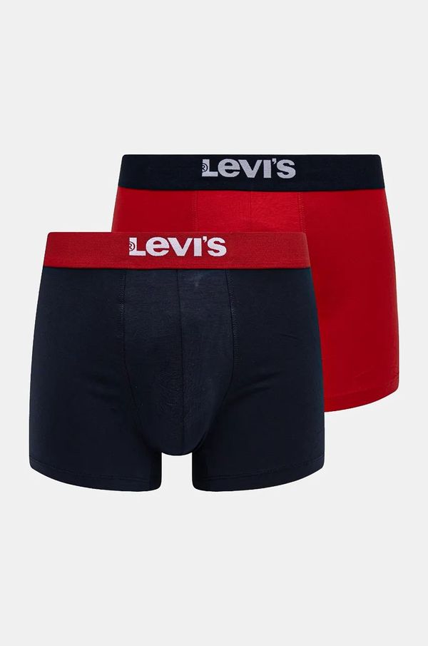 Levi's Boksarice Levi's 2-pack moške, rdeča barva, 37149-1004