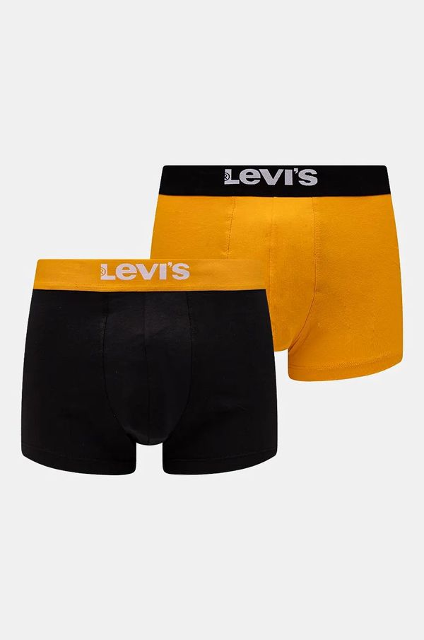 Levi's Boksarice Levi's 2-pack moške, rumena barva, 37149-1006