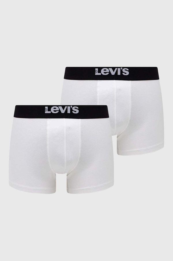 Levi's Boksarice Levi's 2-pack moški, bela barva