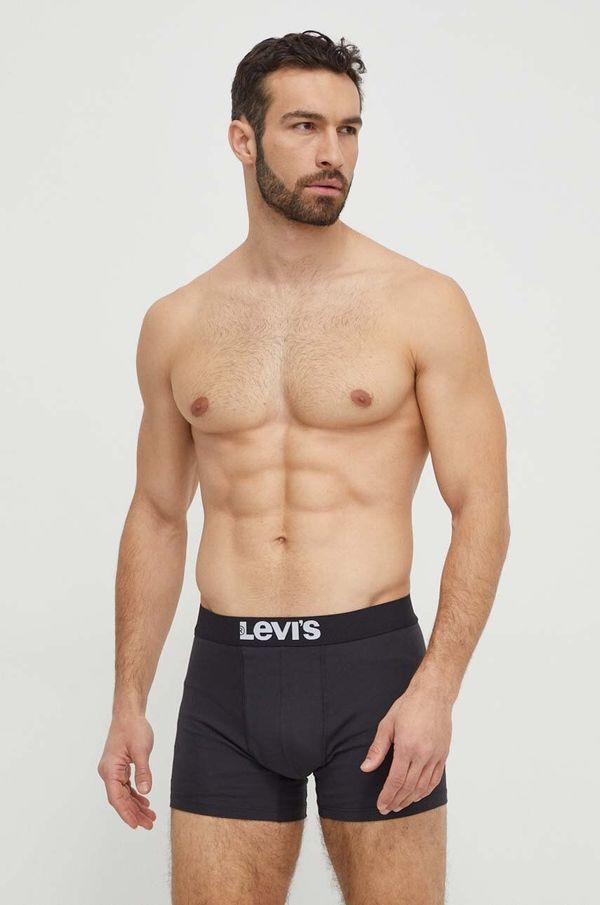 Levi's Boksarice Levi's 4-pack moški, črna barva