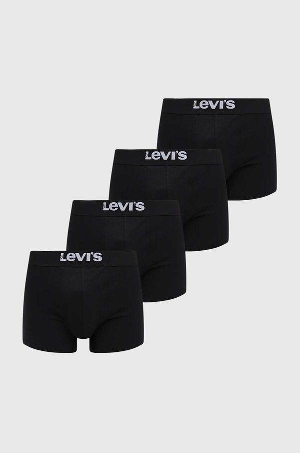 Levi's Boksarice Levi's 4-pack moški, mornarsko modra barva