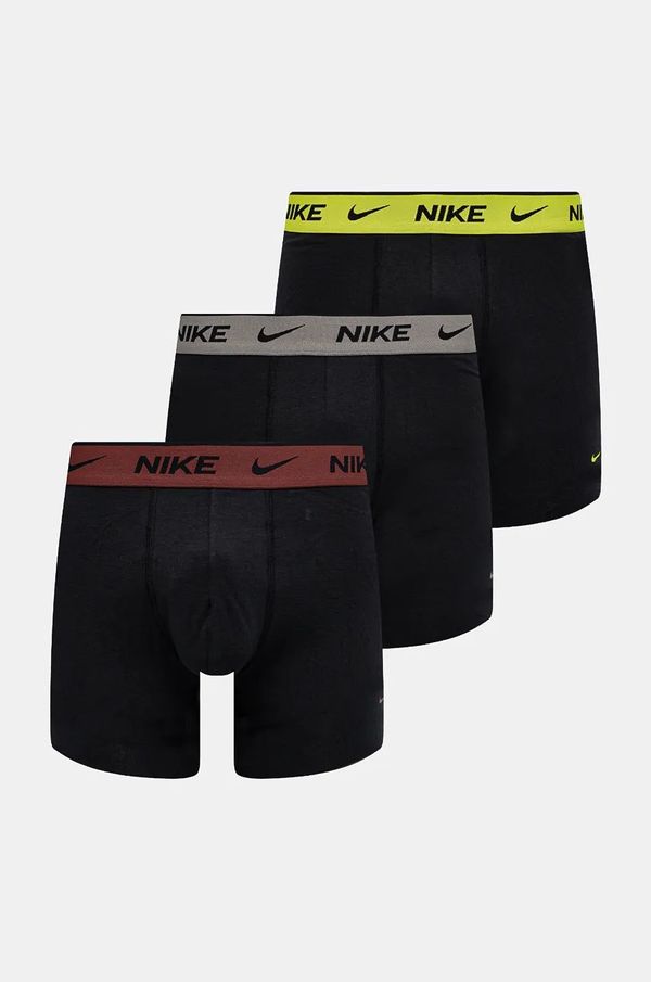 Nike Boksarice Nike 3-pack moške, črna barva, 0000KE1007