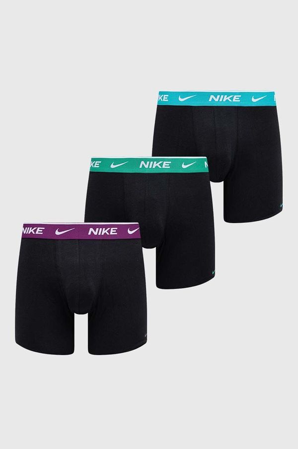 Nike Boksarice Nike 3-pack moške, črna barva, KE1007