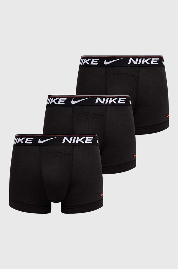 Nike Boksarice Nike 3-pack moški, črna barva