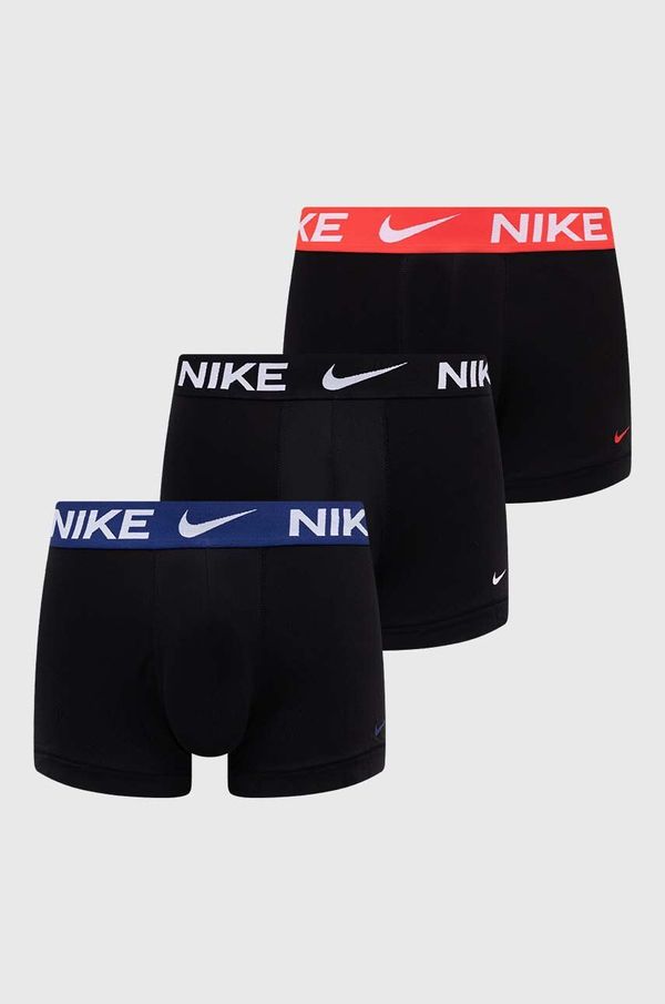 Nike Boksarice Nike 3-pack moški, črna barva